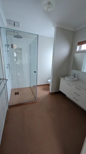Melbourne Home Makeover bathroom vanity and shower renovation
