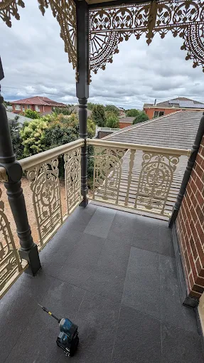 Melbourne Home Makeover balcony repair with decorative railing